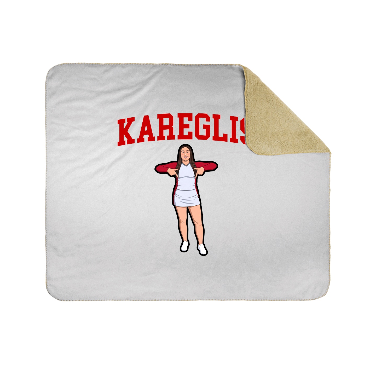 Throw Blanket — Shirsey in White