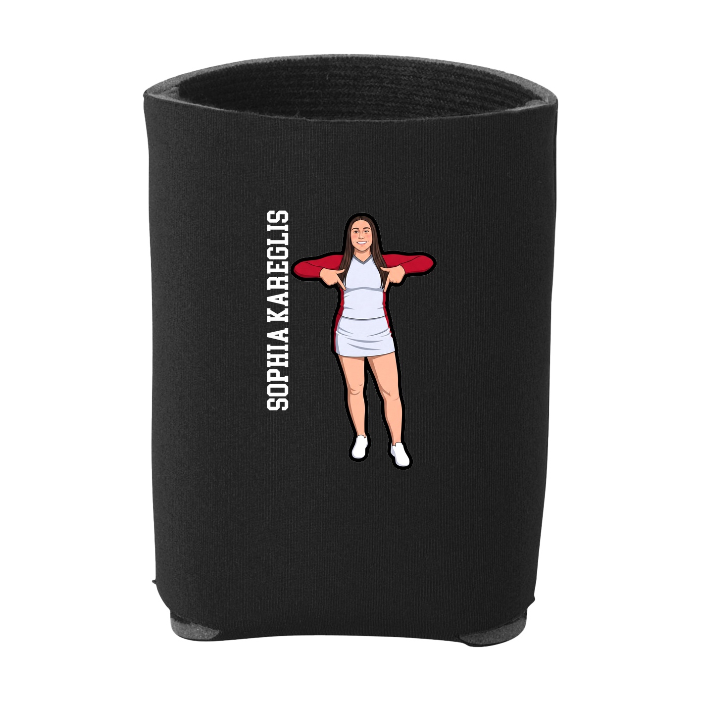 Can Holder — Name Vertical in Black