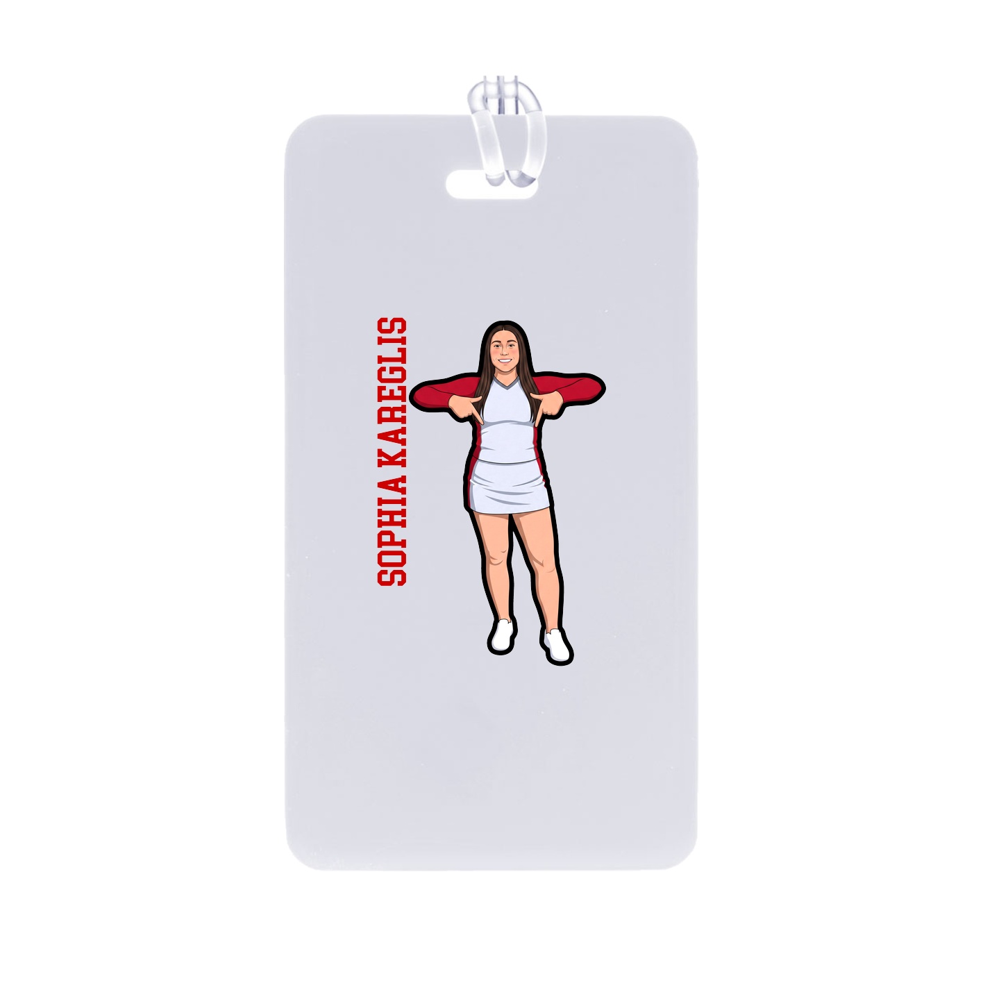 Bag Tag — Name Vertical in Classic