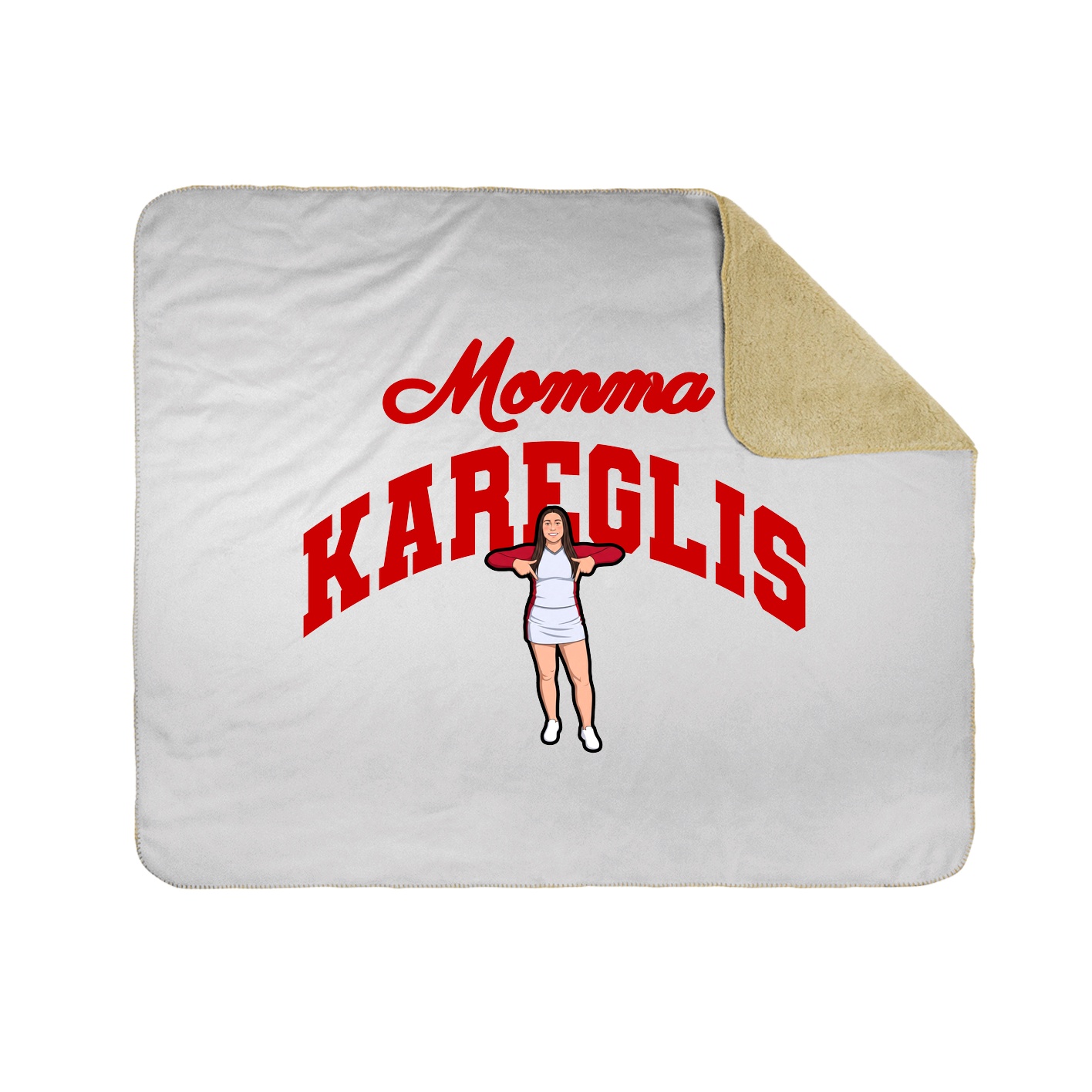 Throw Blanket — Mothers Day Arch in White