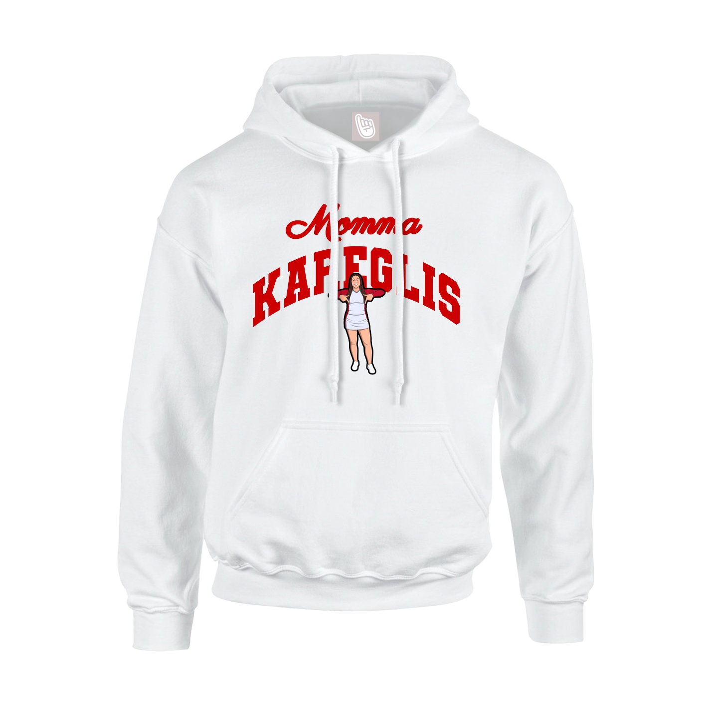 Youth Hoodie — Mothers Day Arch in White