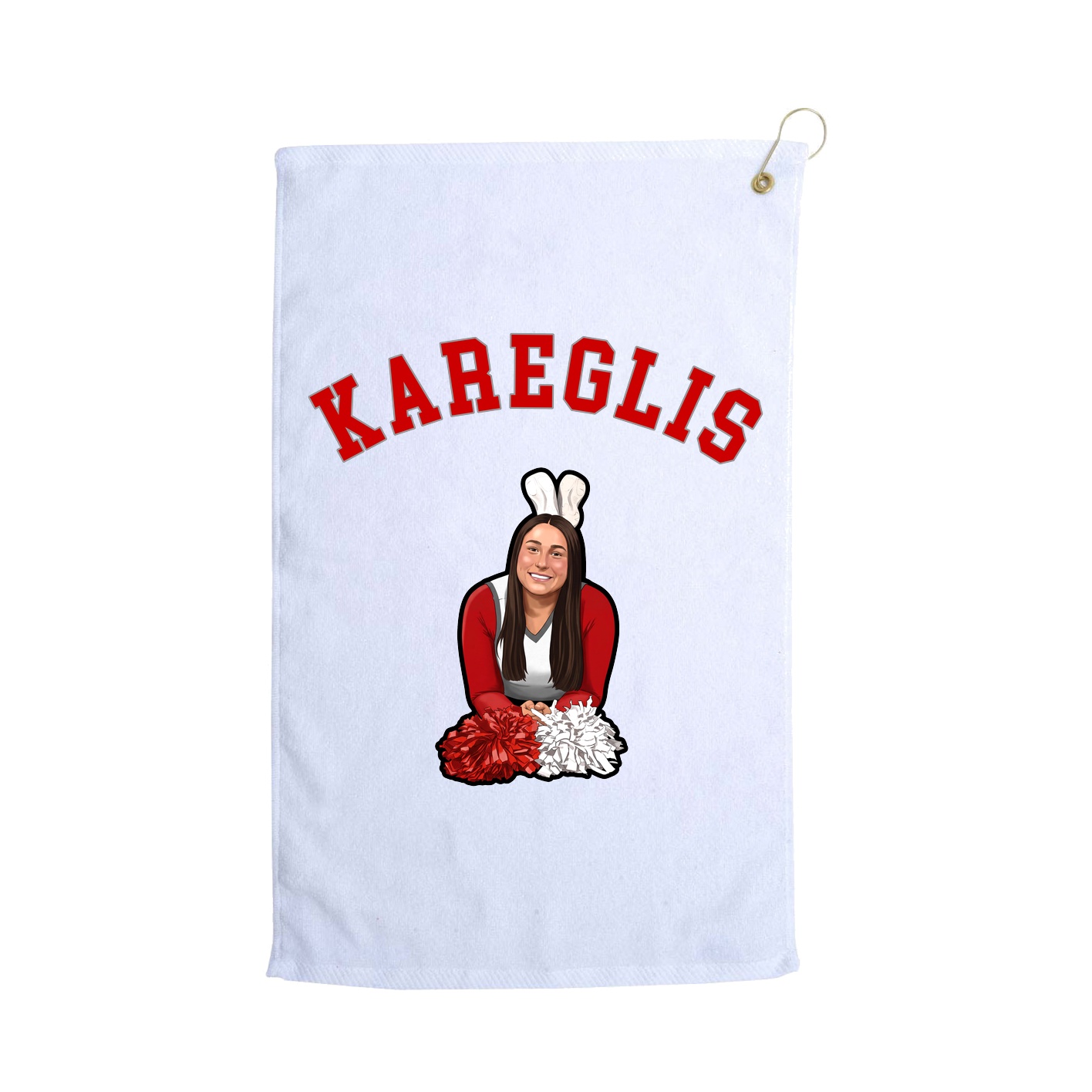 Golf Towel — Shirsey Arch in White