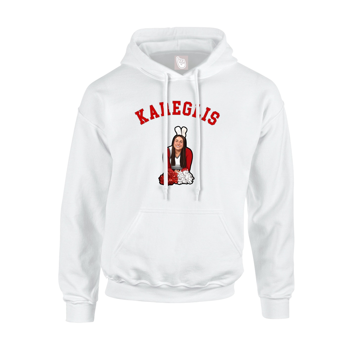 Hoodie — Shirsey Arch in White