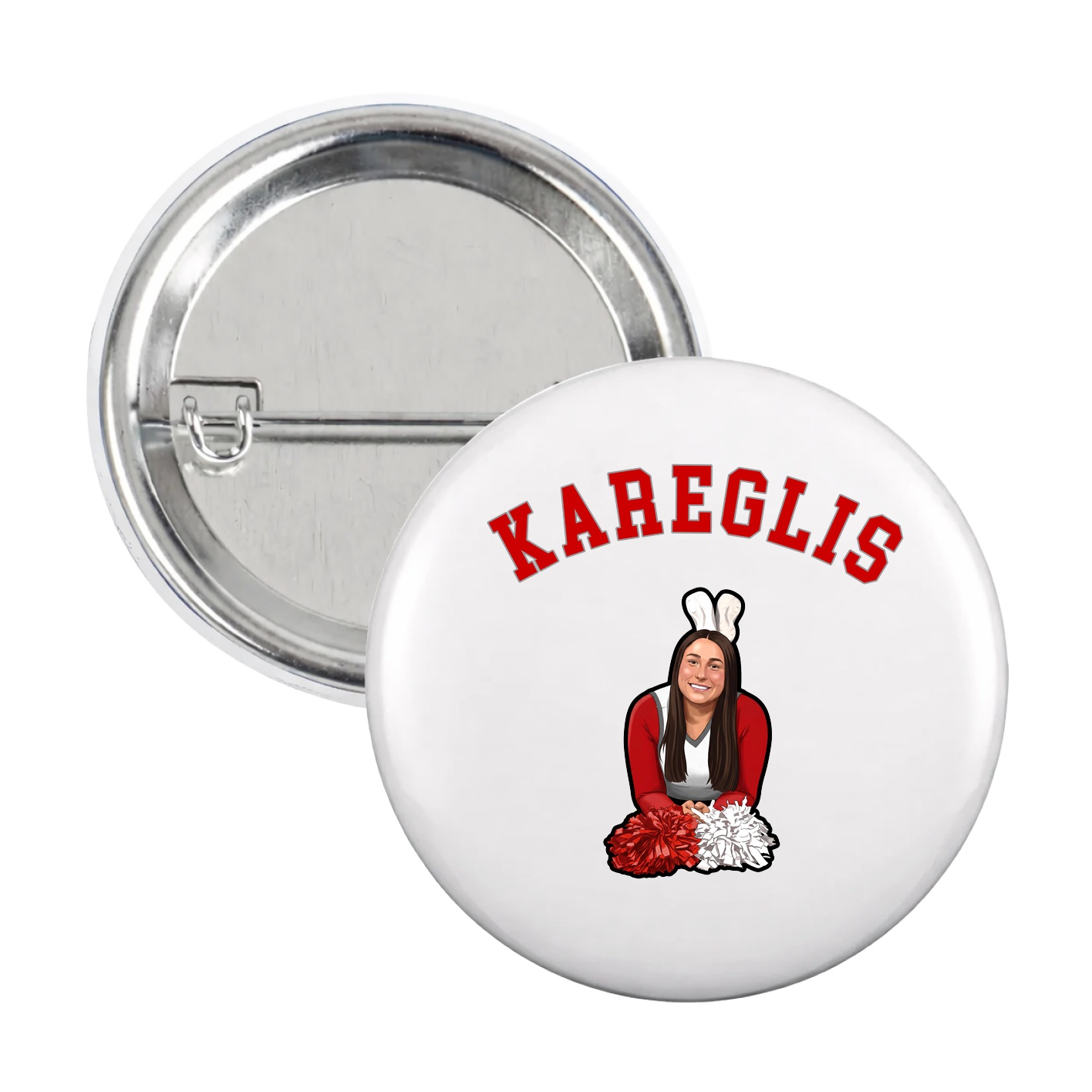 Game Day Button — Shirsey Arch in White
