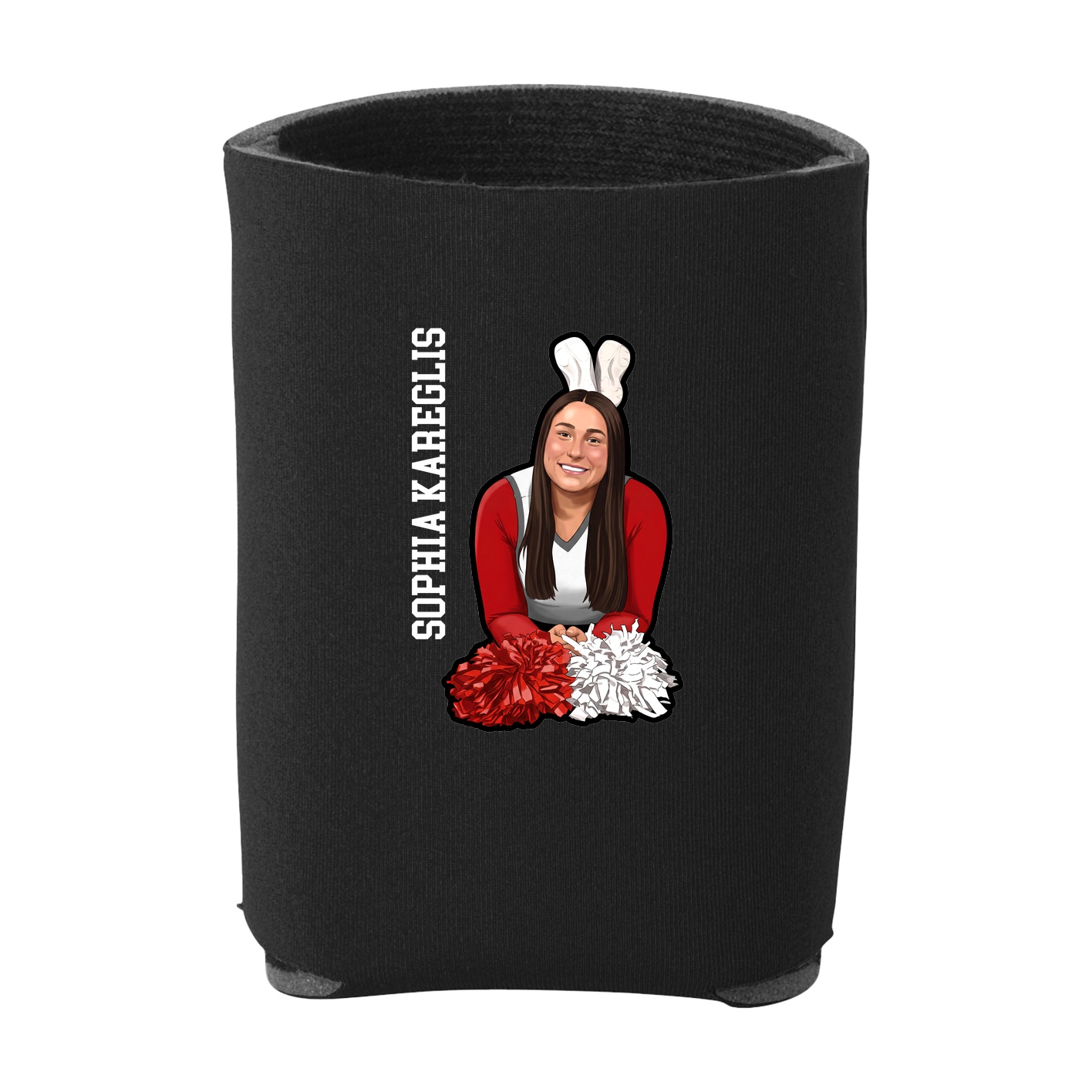 Can Holder — Name Vertical in Black