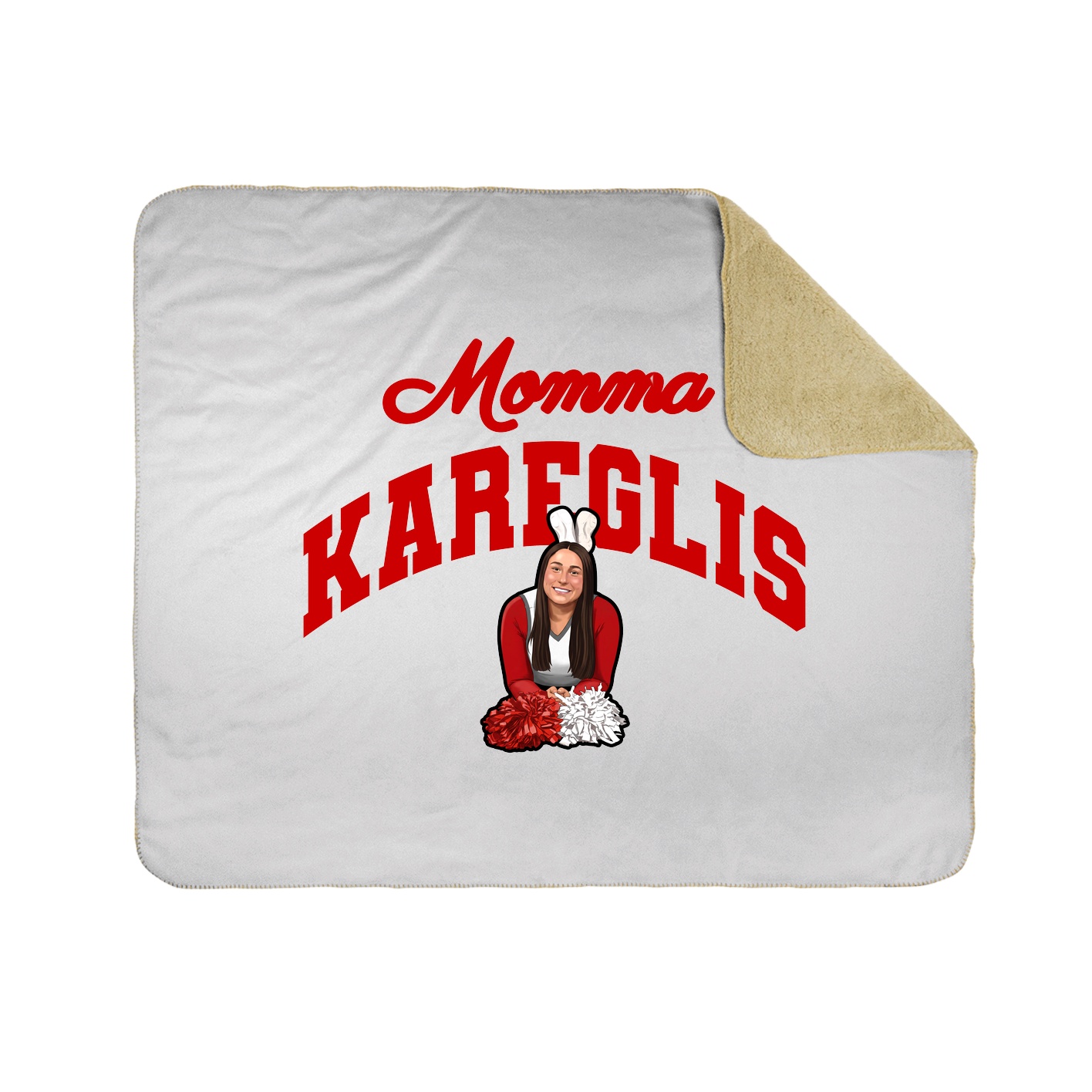 Throw Blanket — Mothers Day Arch in White