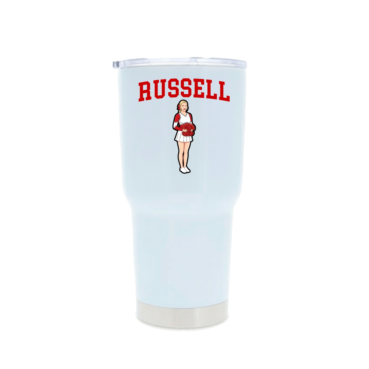 30oz Stainless Steel Tumbler — Shirsey in White