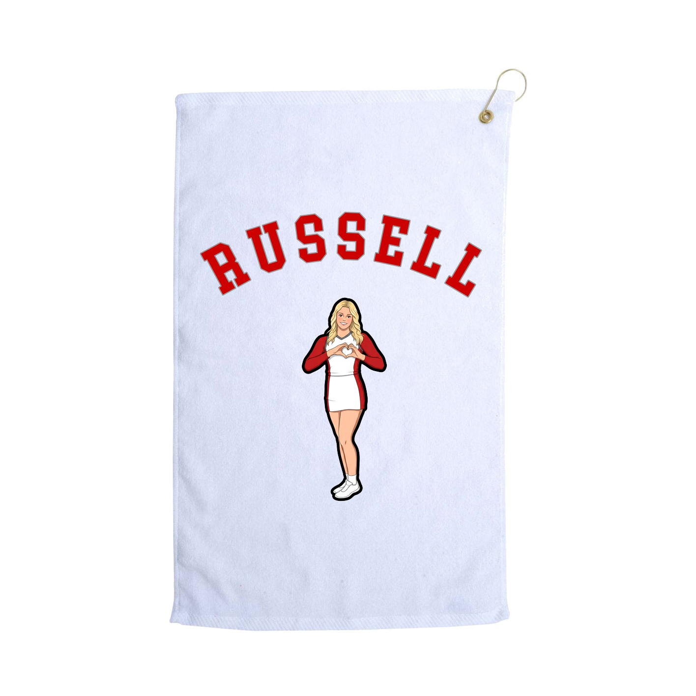 Golf Towel — Shirsey Arch in White