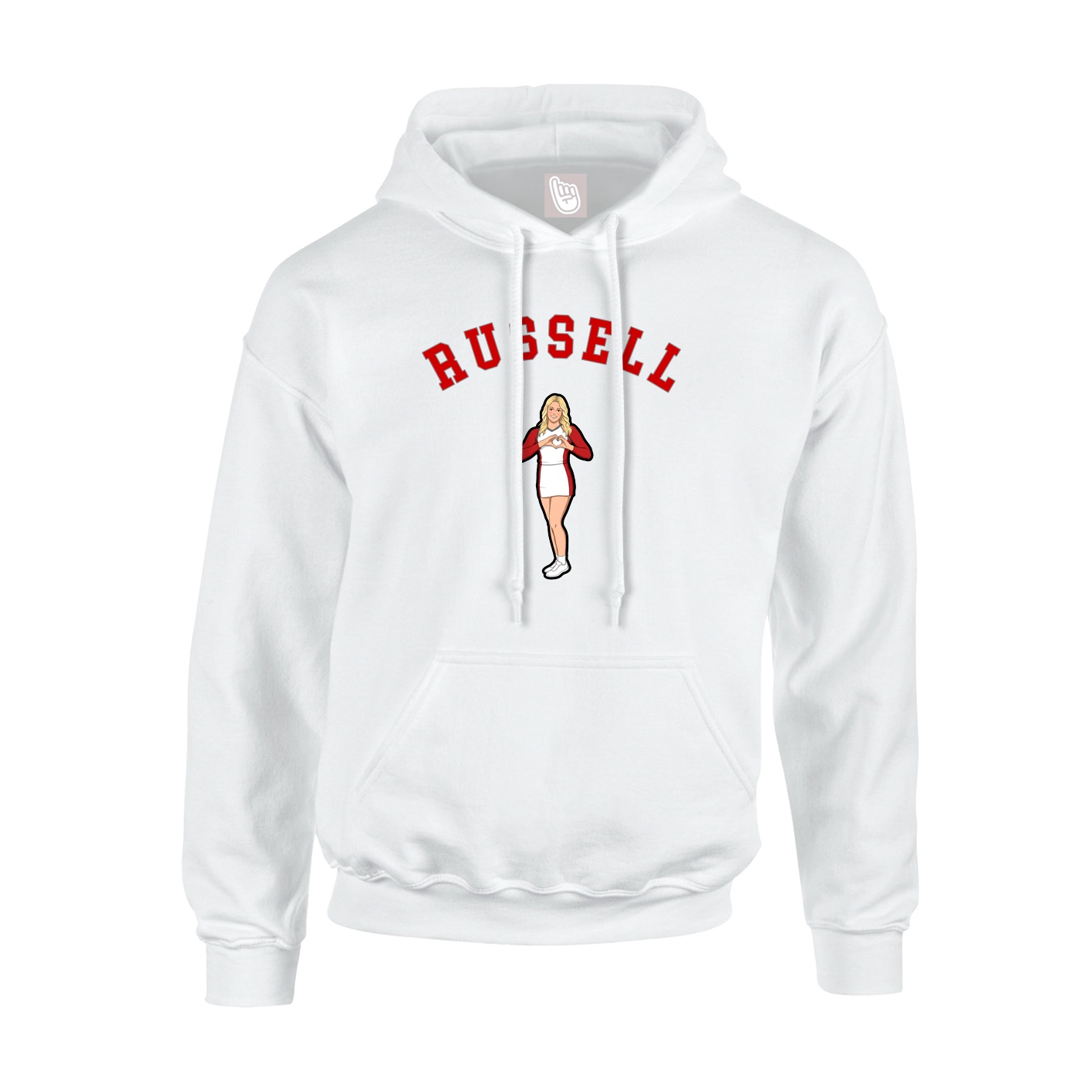 Youth Hoodie — Shirsey Arch in White
