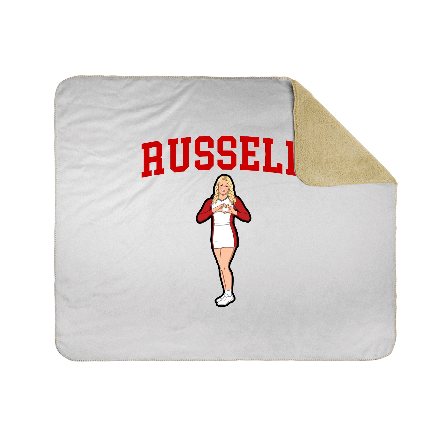 Throw Blanket — Shirsey in White