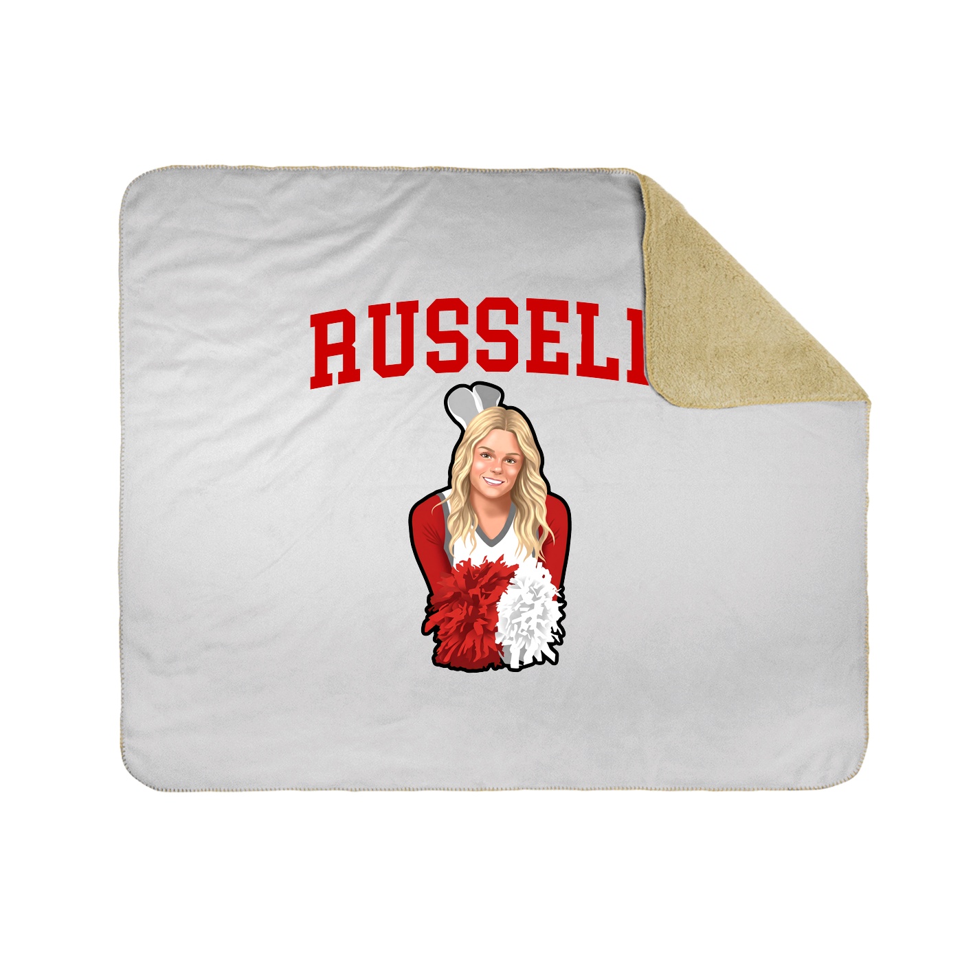 Throw Blanket — Shirsey in White
