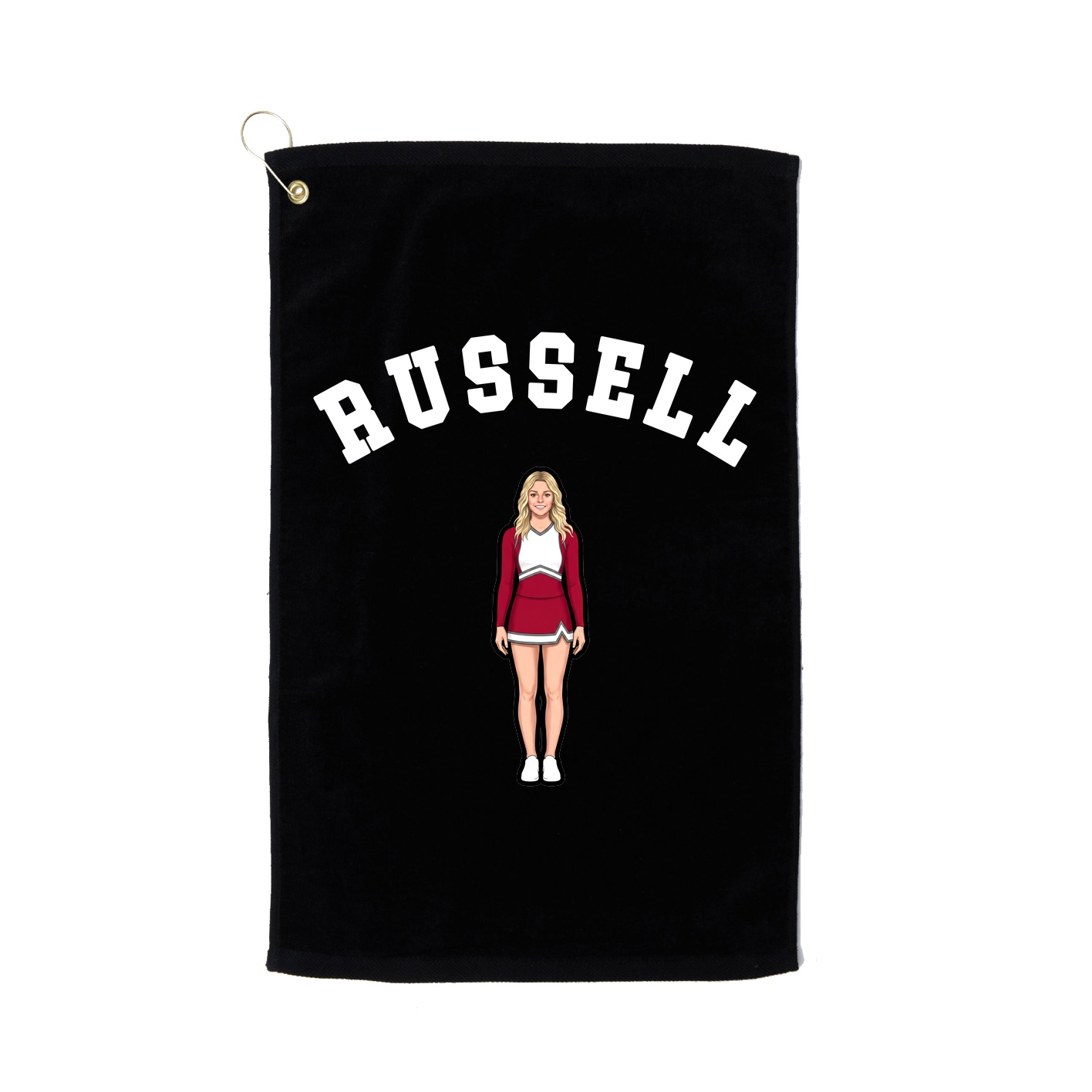 Golf Towel — Shirsey Arch in Black