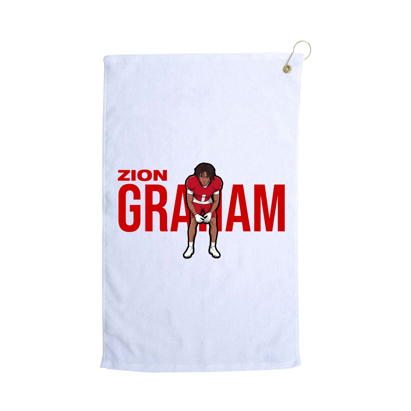 Golf Towel — Player Name in White