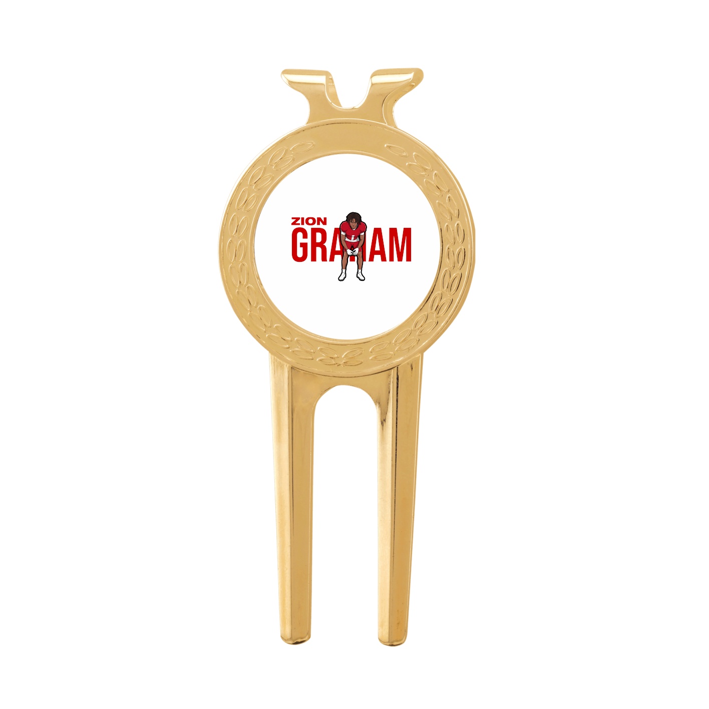 Divot Tool with Ball Marker — Player Name in Classic