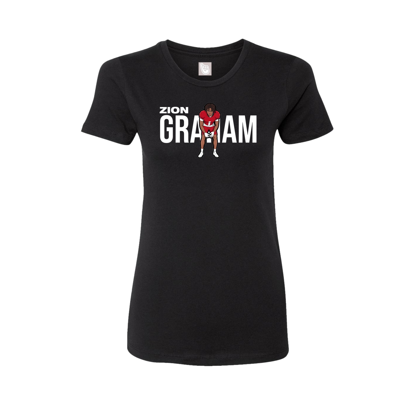 Womens Tee — Player Name in Black