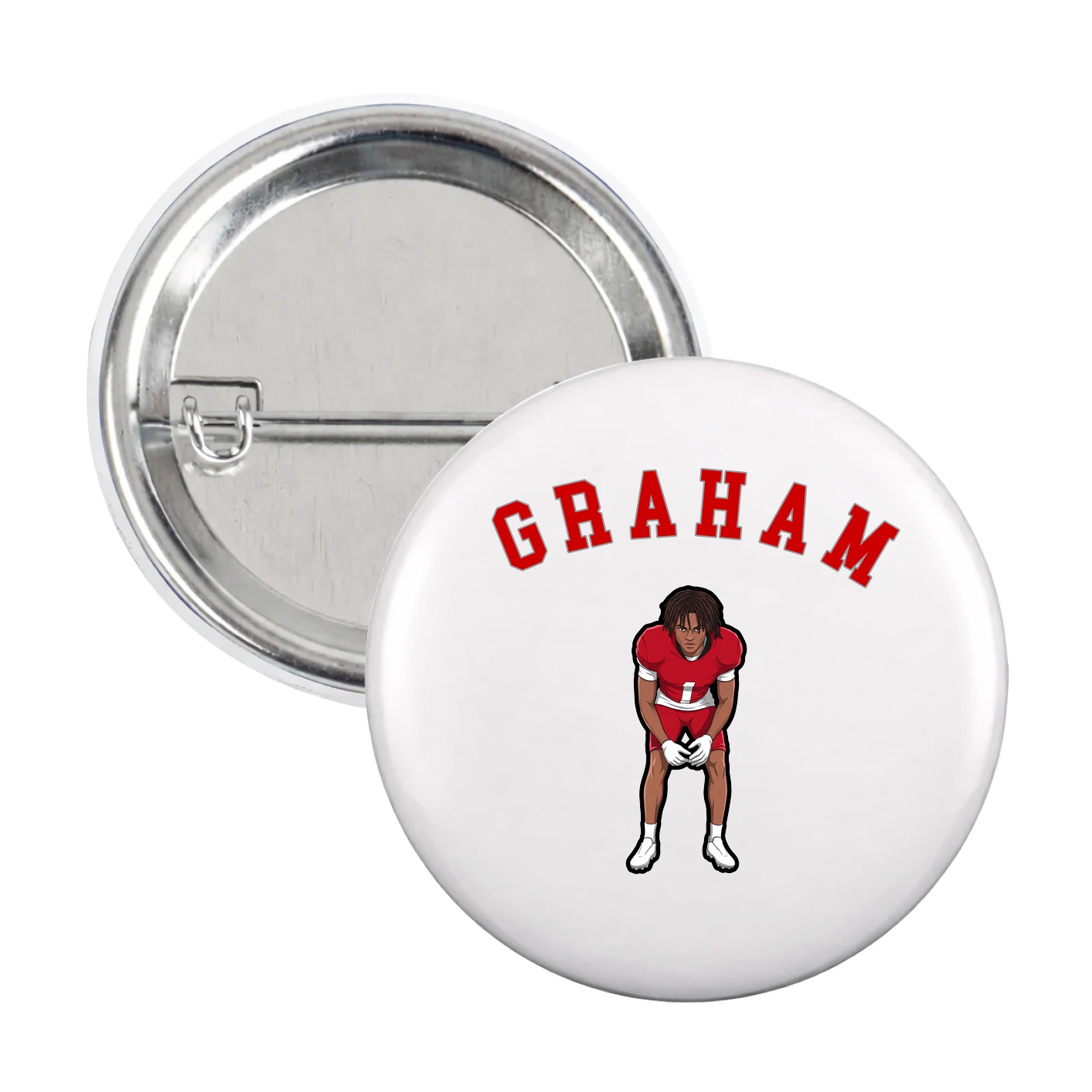 Game Day Button — Shirsey Arch in White