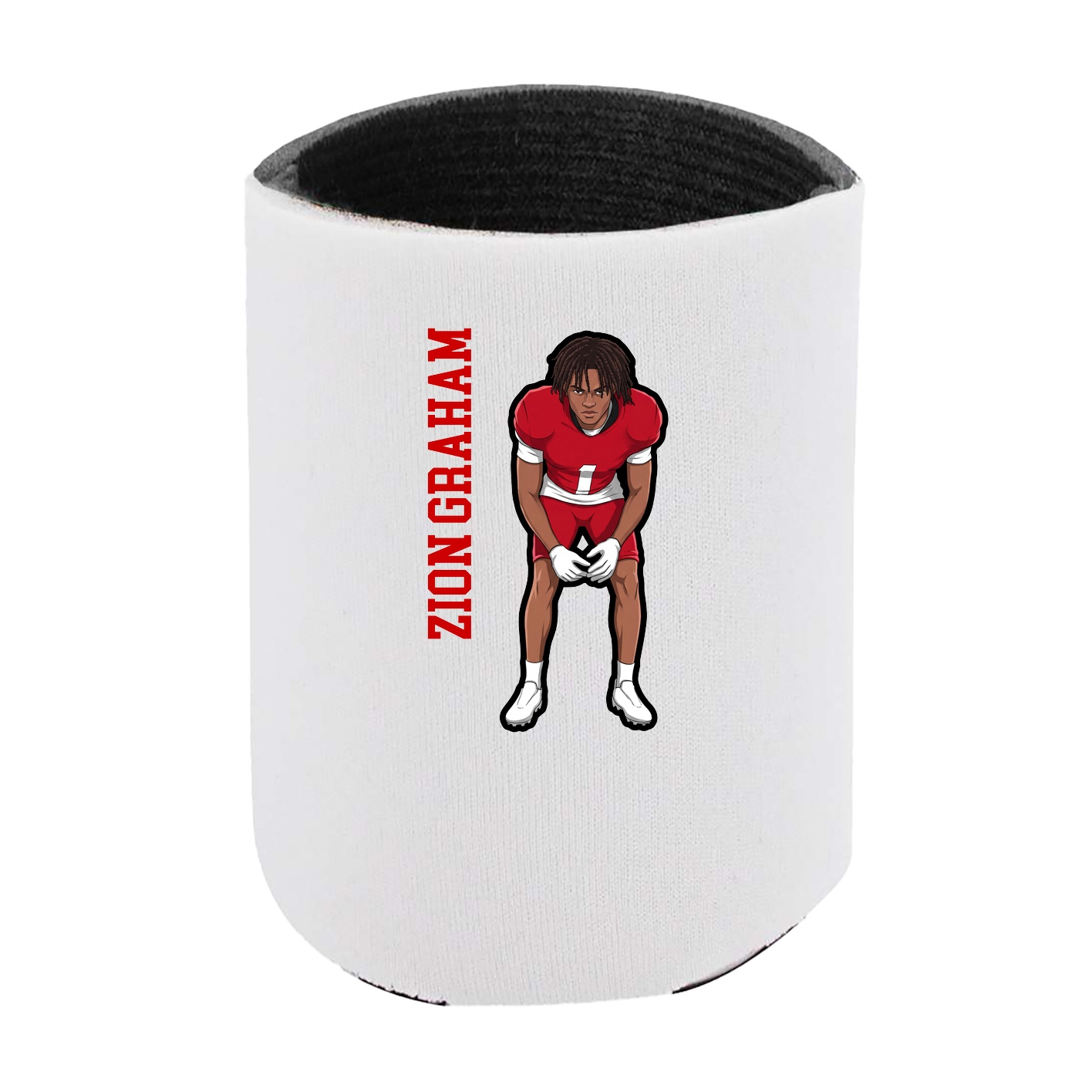 Can Holder — Name Vertical in White