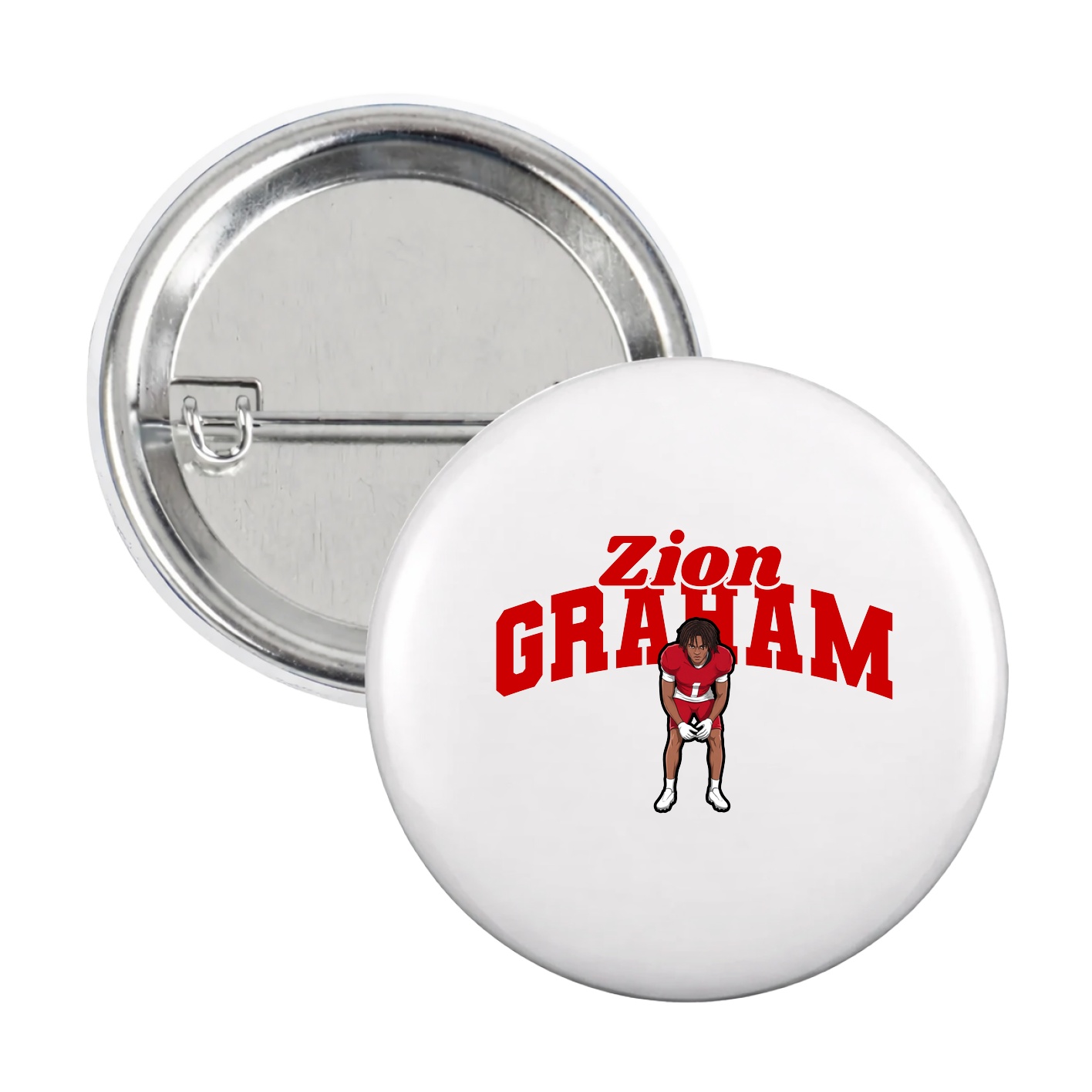 Game Day Button — Signature Arch in White
