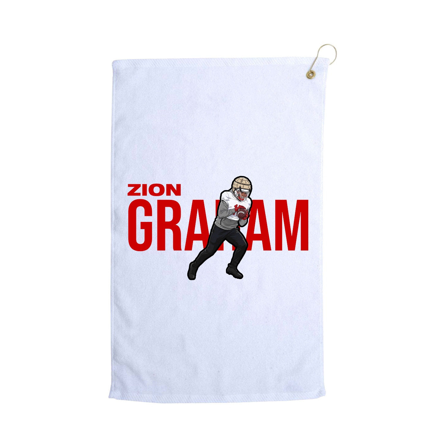 Golf Towel — Player Name in White