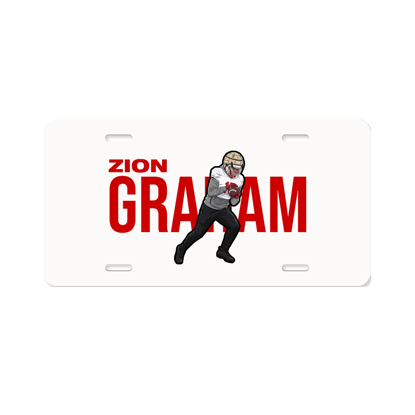 License Plate — Player Name in Classic