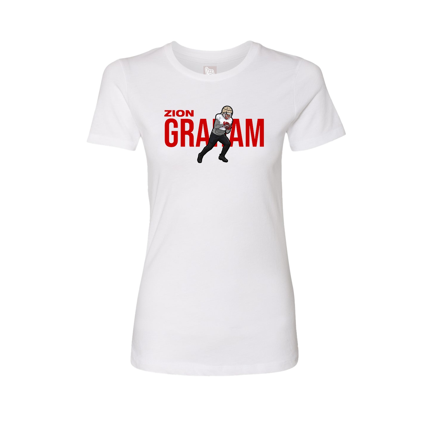 Womens Tee — Player Name in White