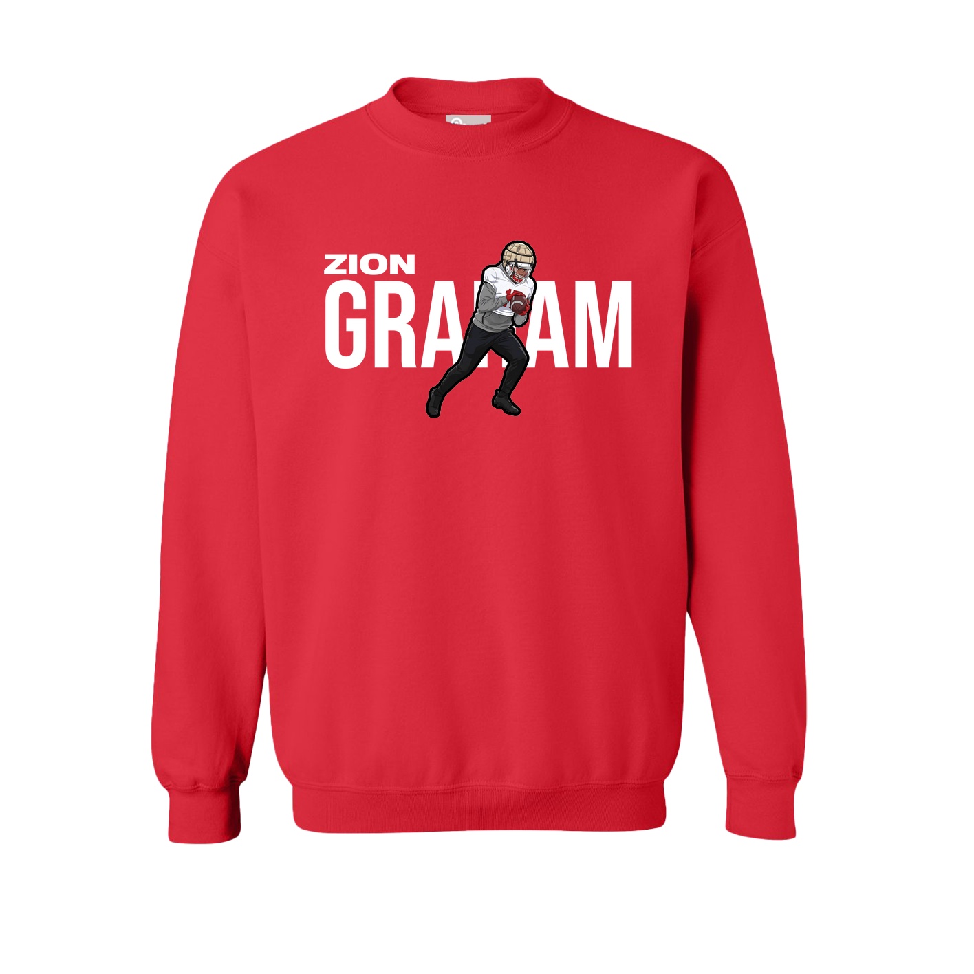 Fleece Crew — Player Name in Red