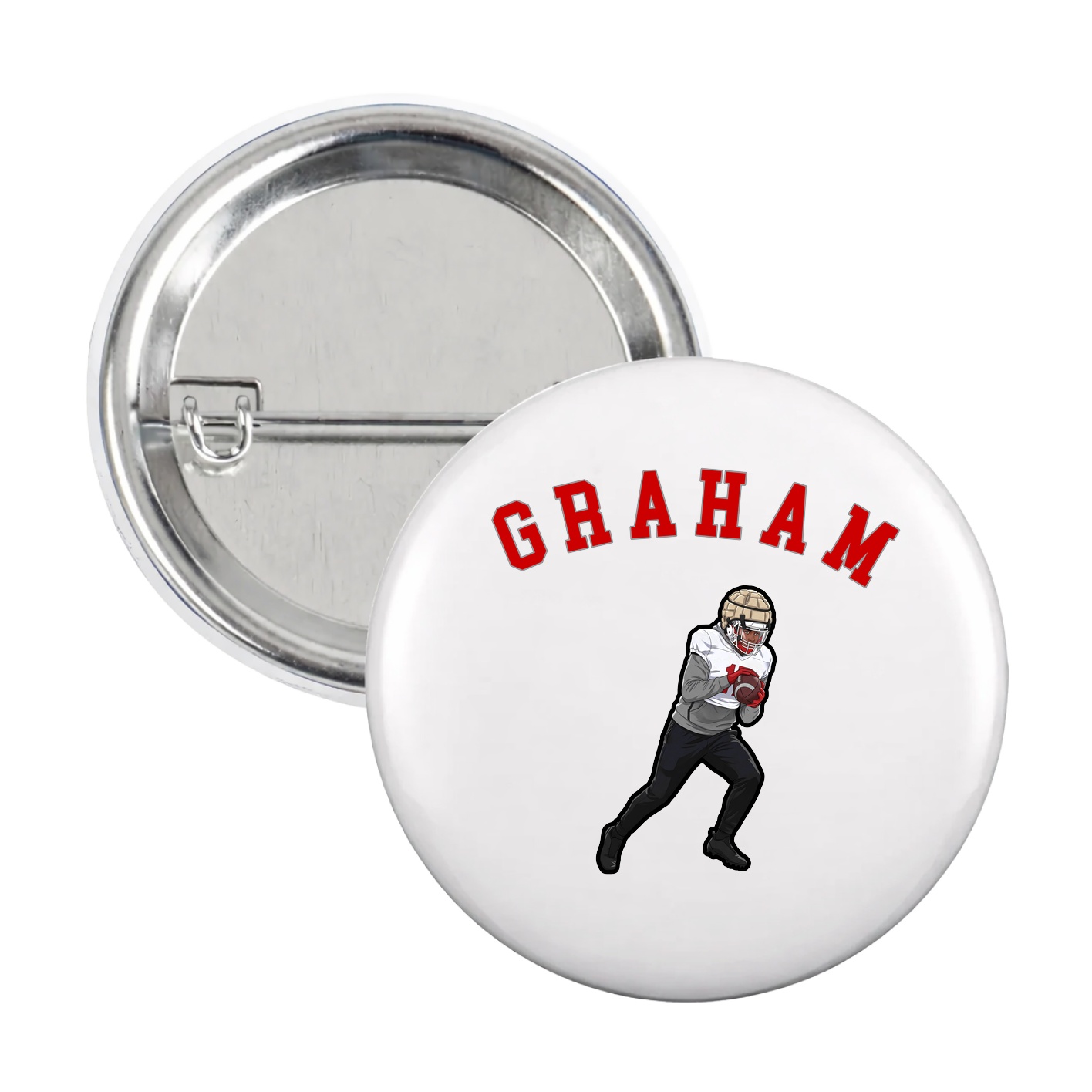 Game Day Button — Shirsey Arch in White