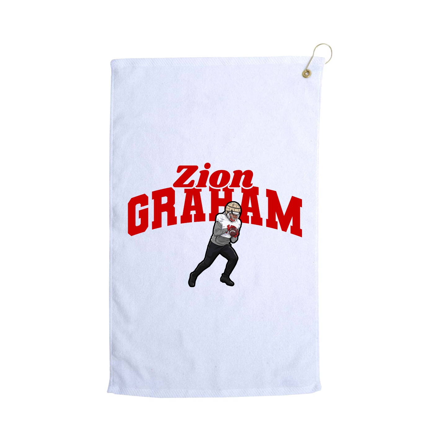 Golf Towel — Signature Arch in White
