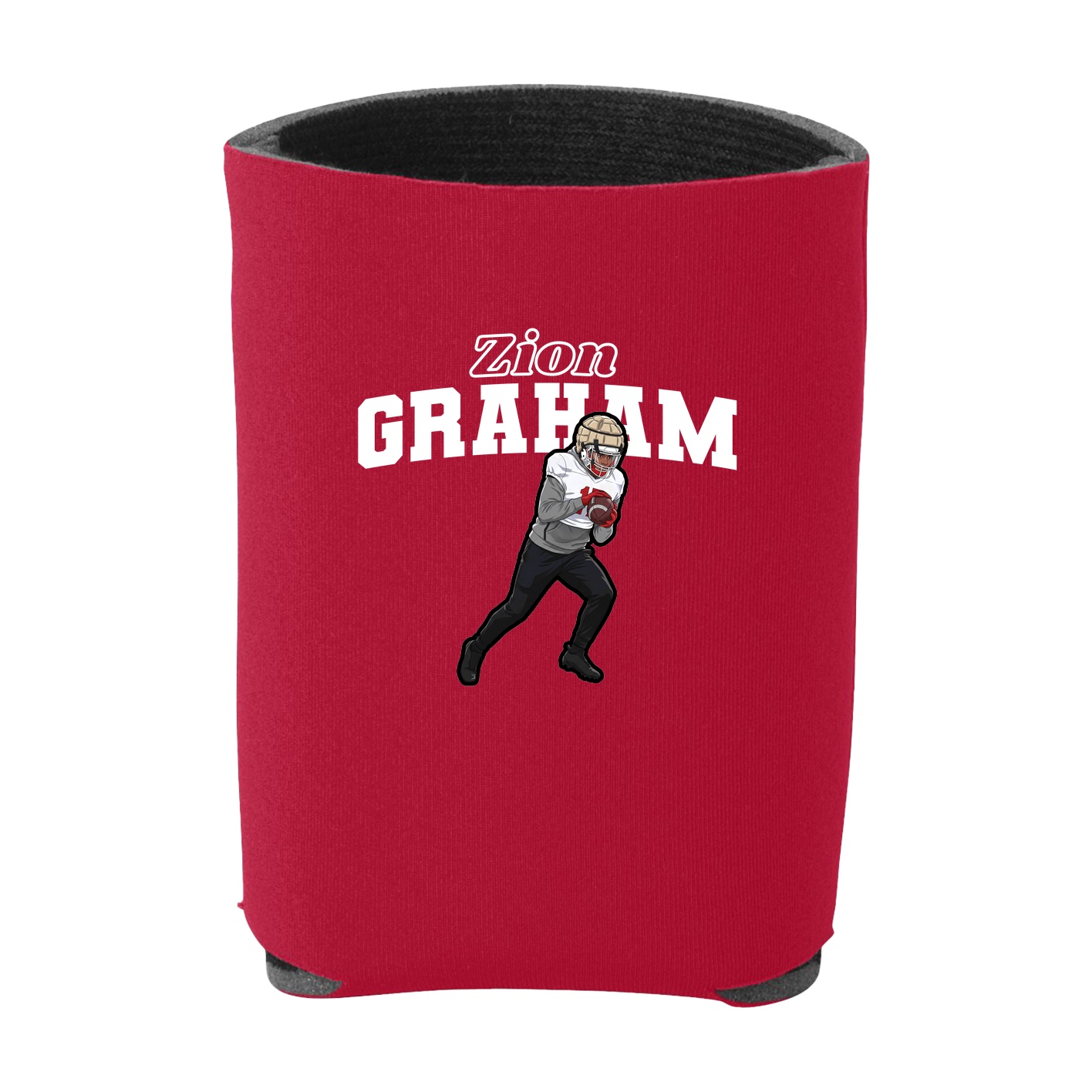 Can Holder — Name Arch in Red