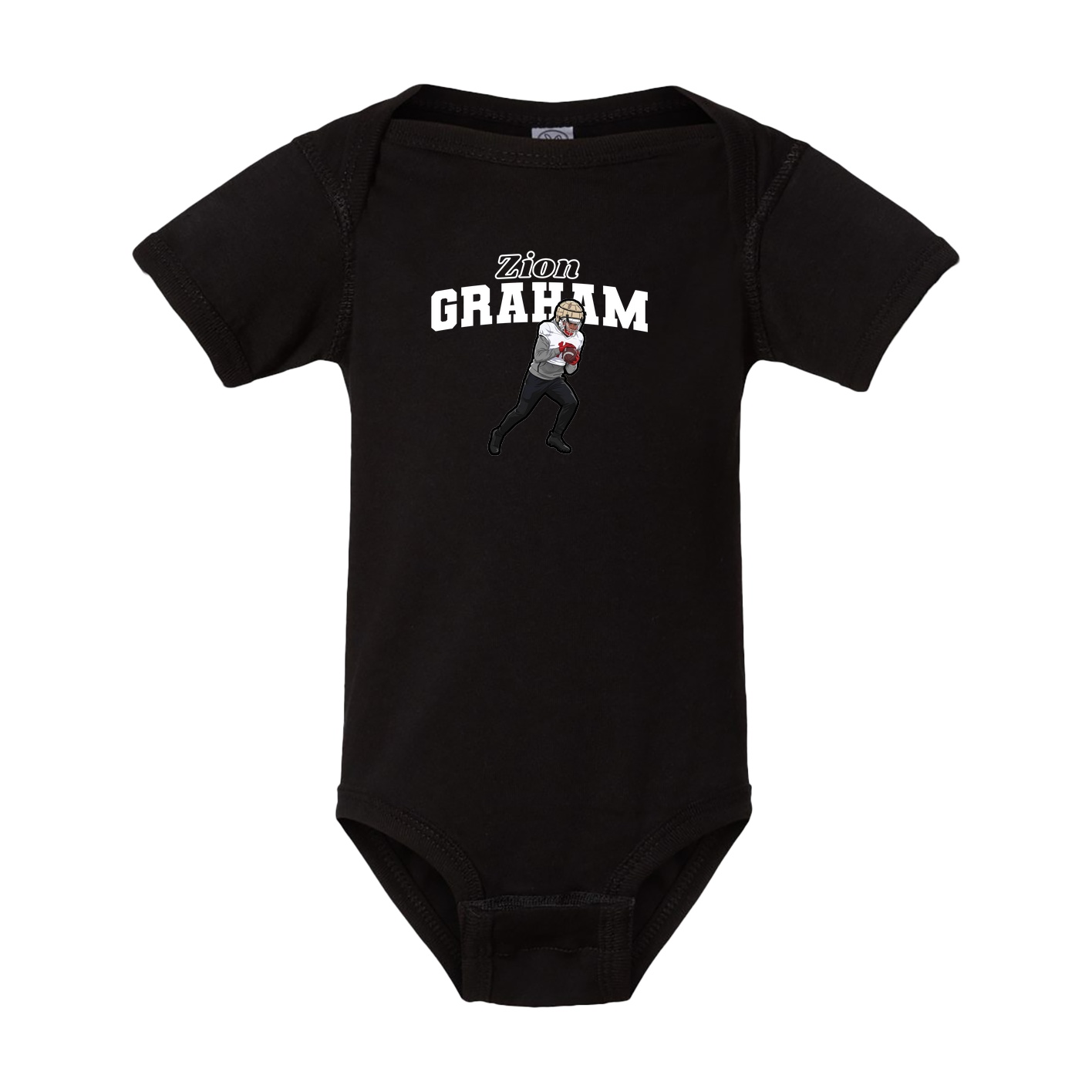 Baby Onesie — Name Arch in Black