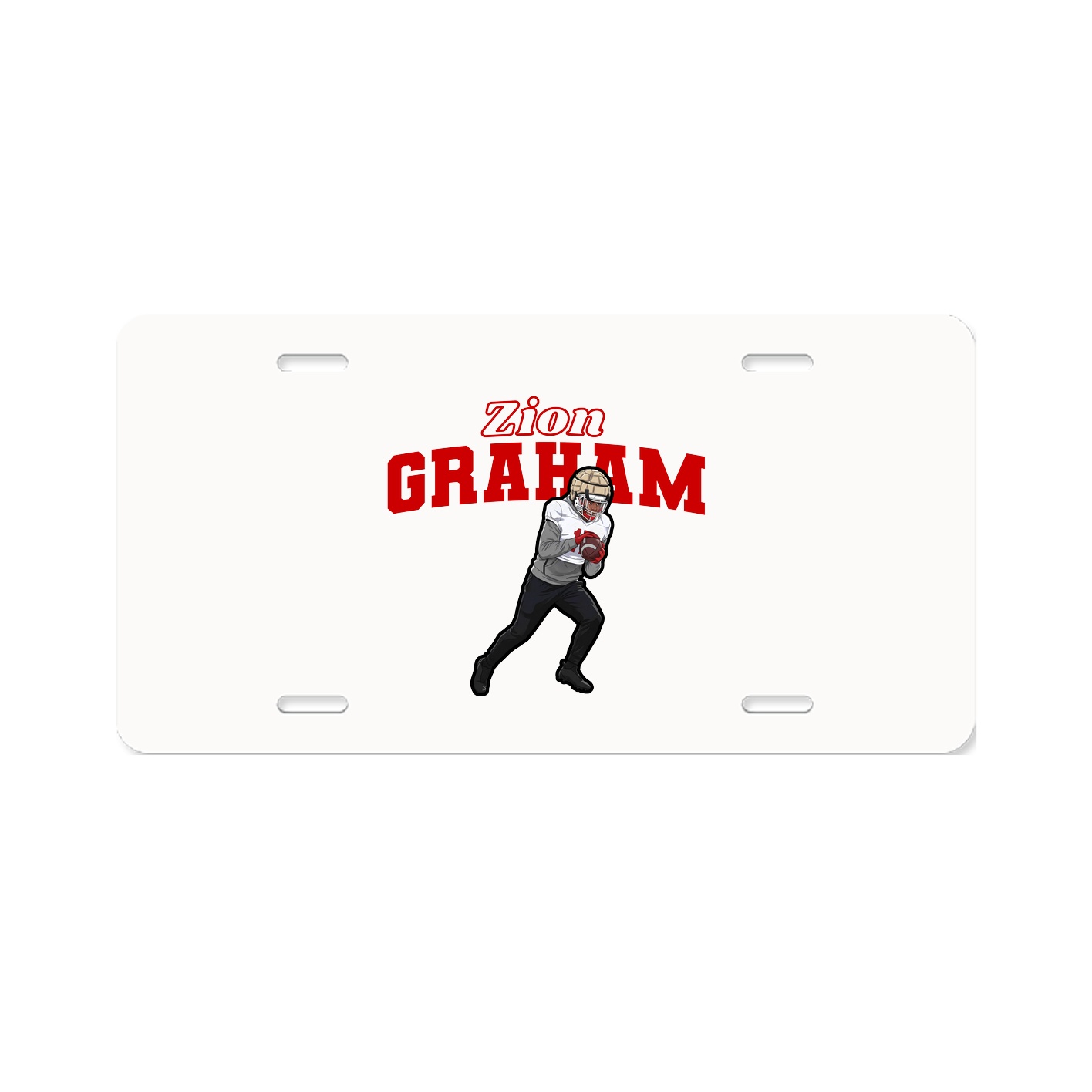 License Plate — Name Arch in Classic