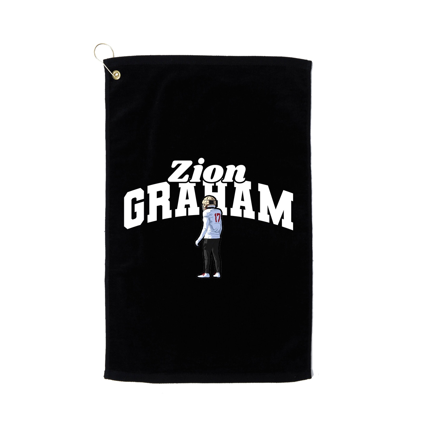 Golf Towel — Signature Arch in Black