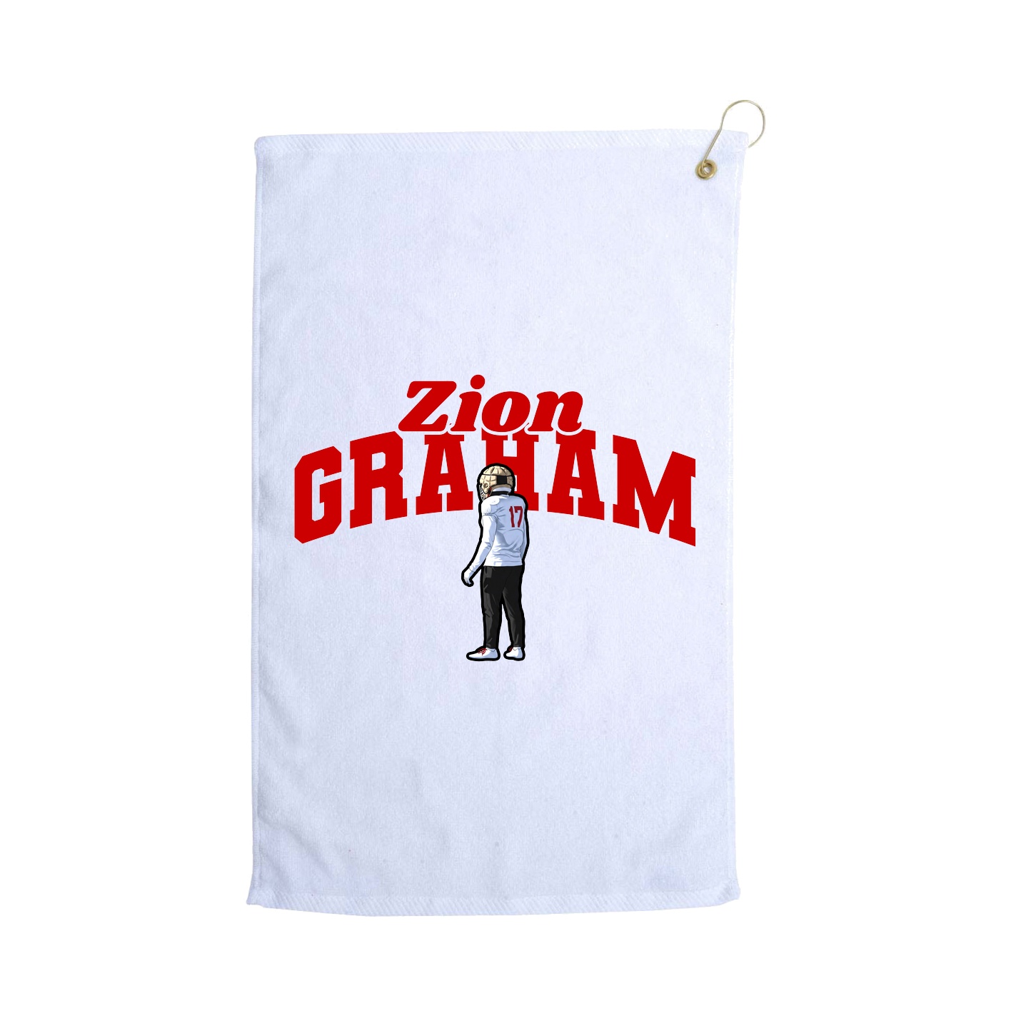 Golf Towel — Signature Arch in White
