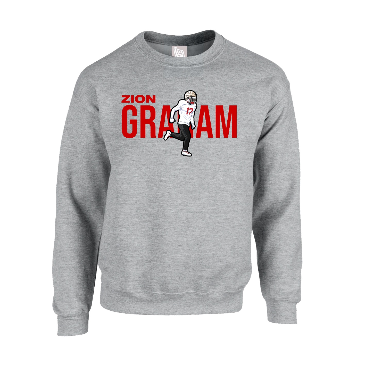 Fleece Crew — Player Name in Grey