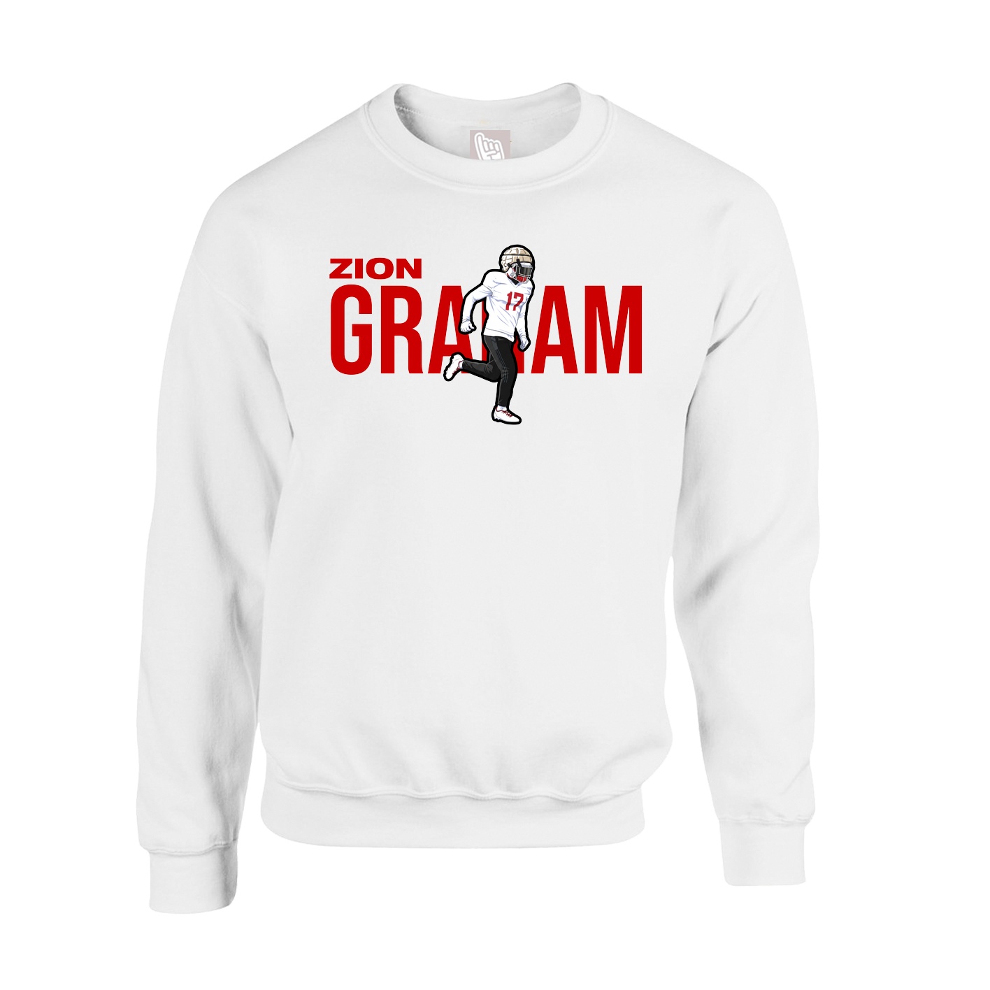 Fleece Crew — Player Name in White