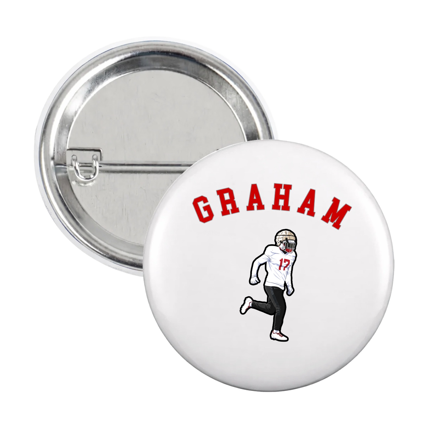Game Day Button — Shirsey Arch in White