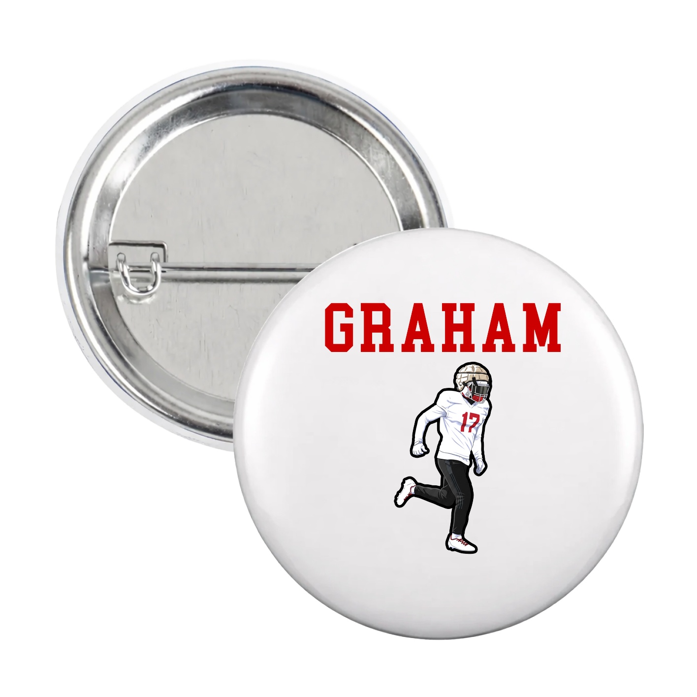 Game Day Button — Shirsey in White