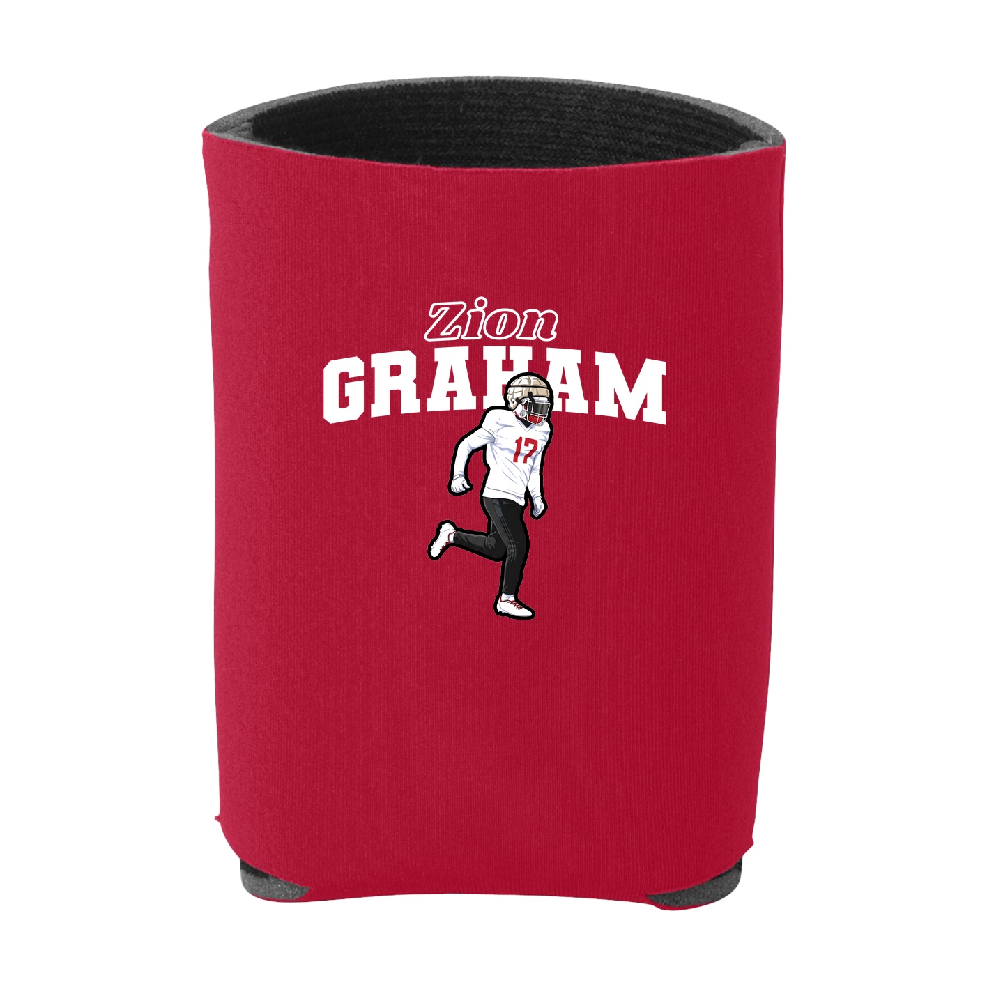 Can Holder — Name Arch in Red