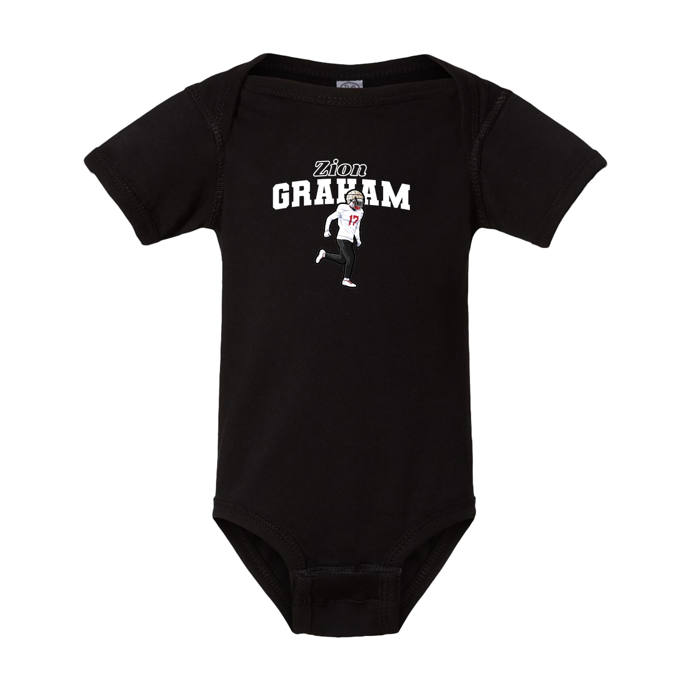 Baby Onesie — Name Arch in Black