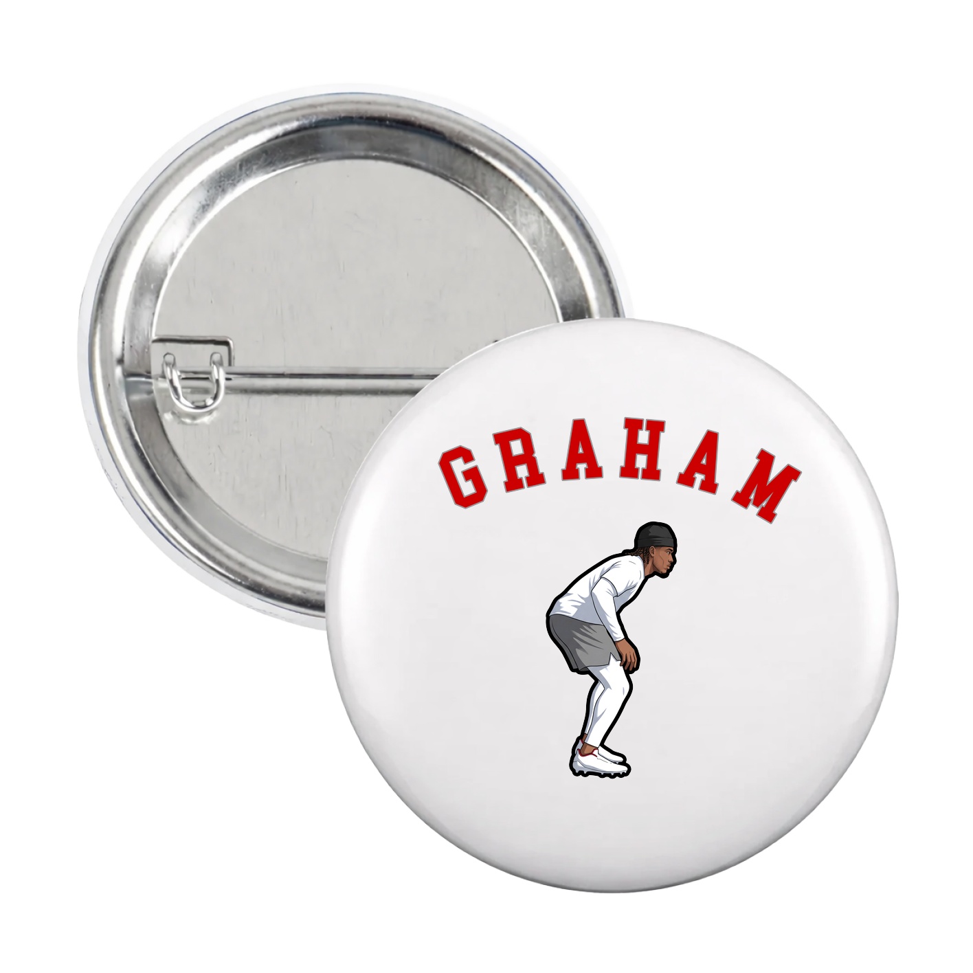 Game Day Button — Shirsey Arch in White
