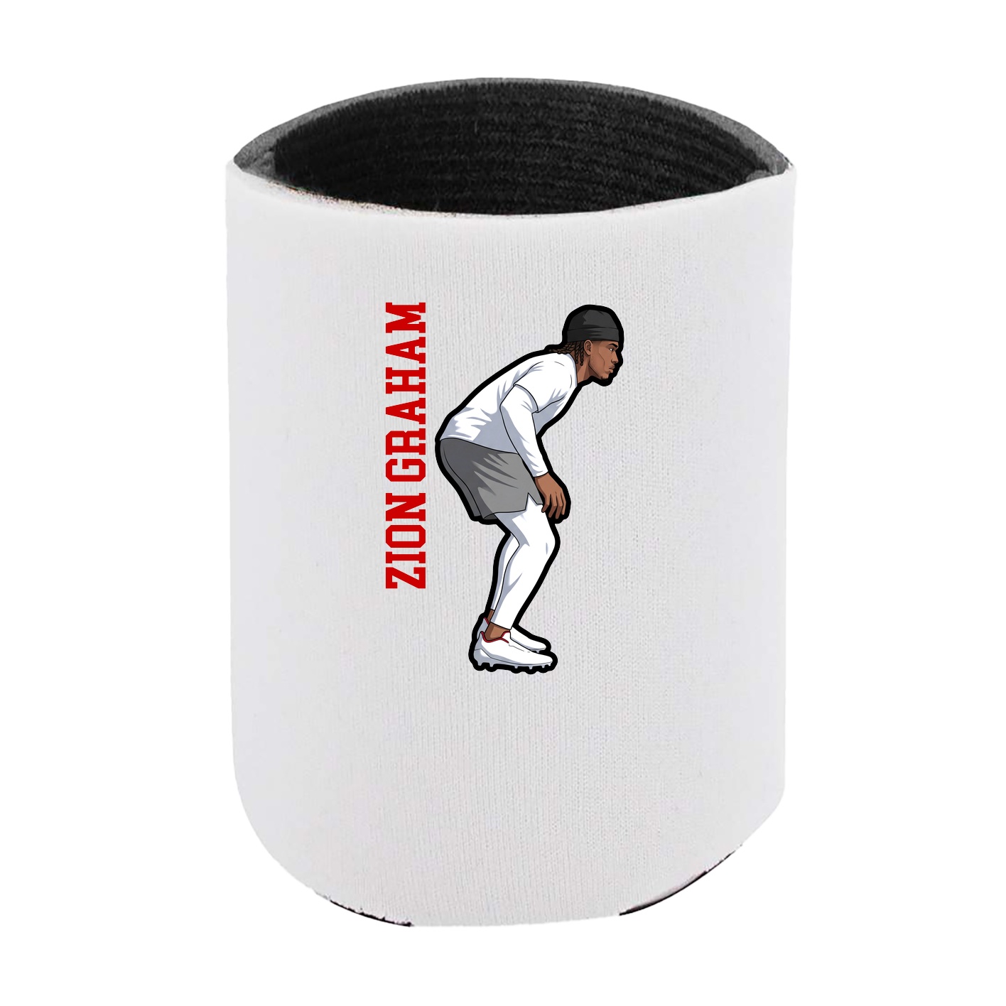 Can Holder — Name Vertical in White