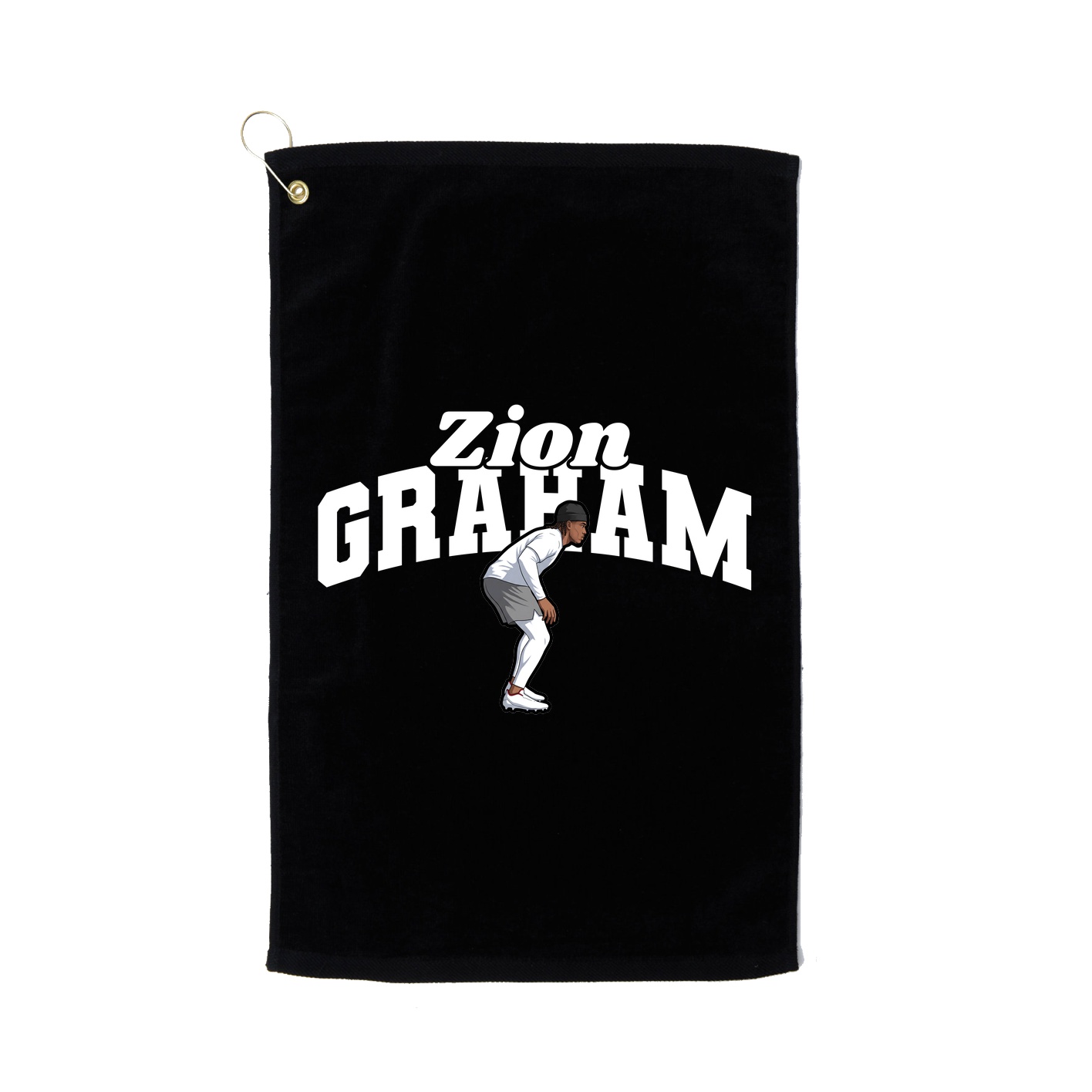 Golf Towel — Signature Arch in Black