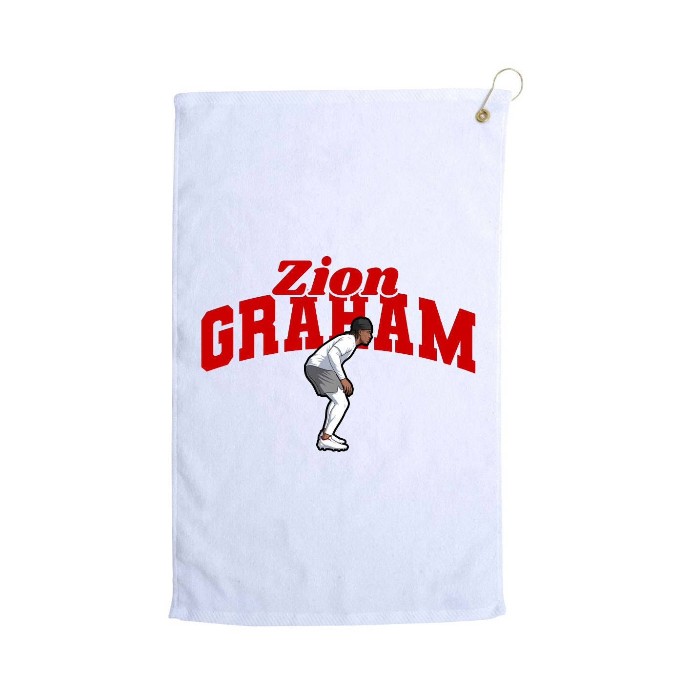 Golf Towel — Signature Arch in White