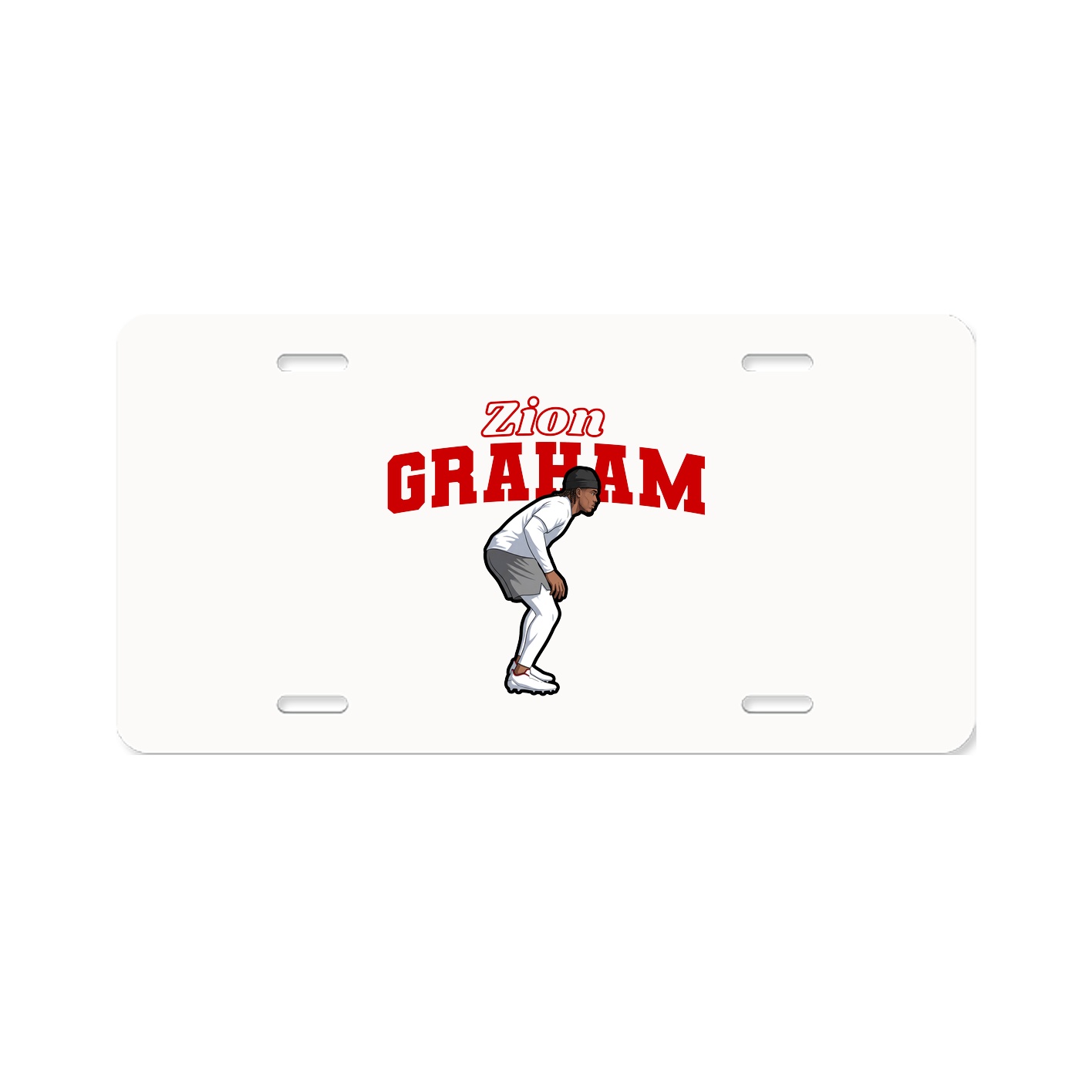 License Plate — Name Arch in Classic