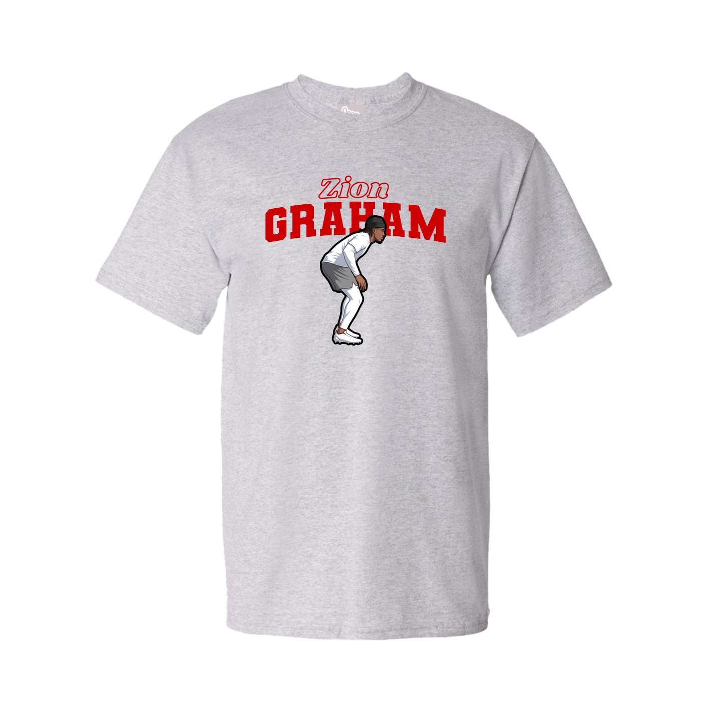 Youth Tee — Name Arch in Grey