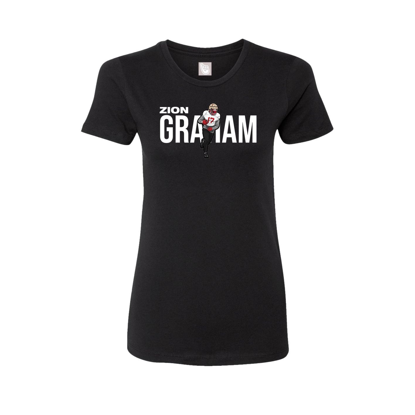 Womens Tee — Player Name in Black