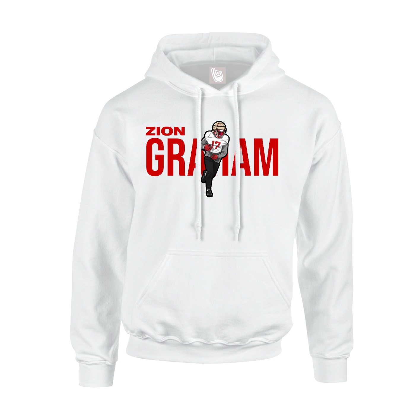 Hoodie — Player Name in White