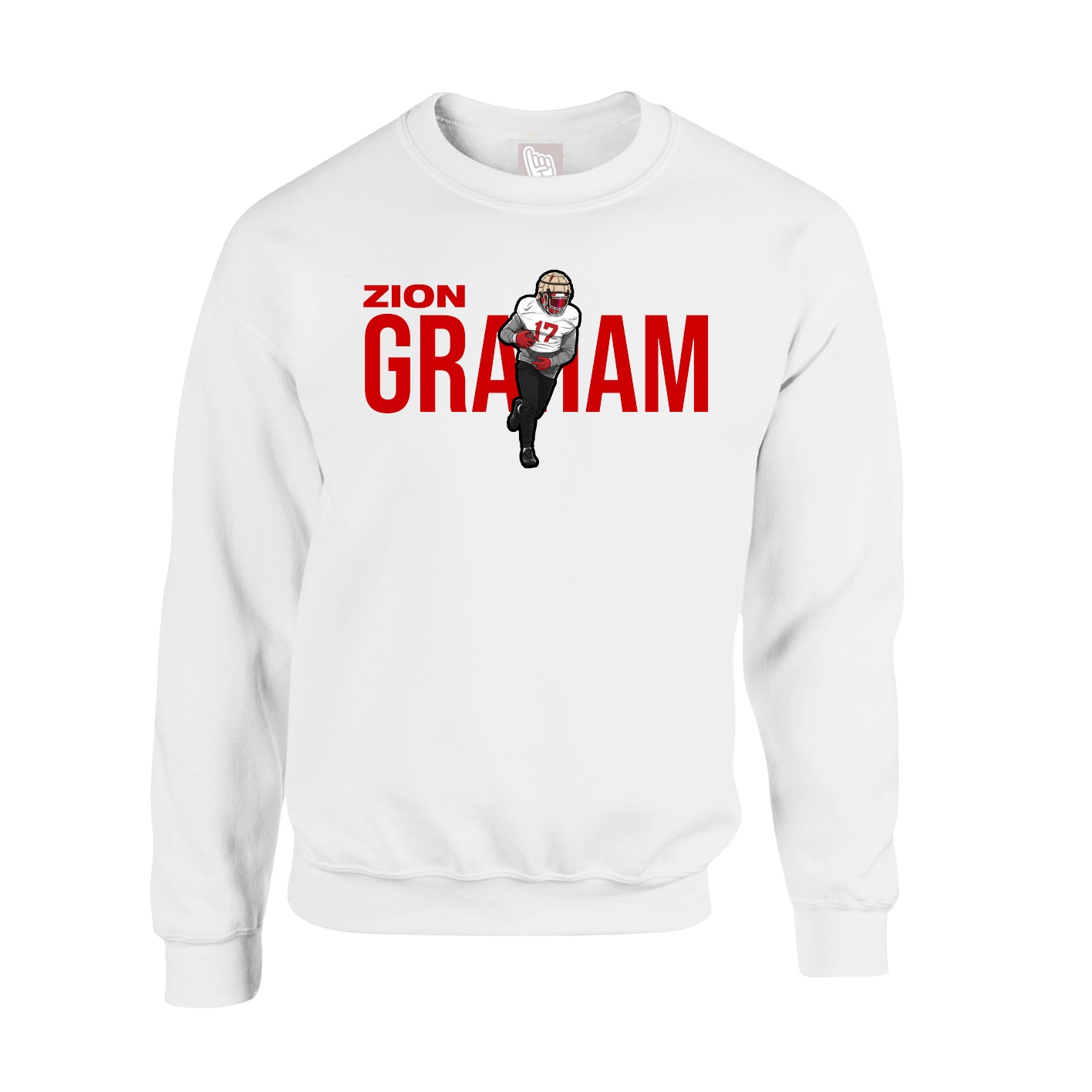 Fleece Crew — Player Name in White