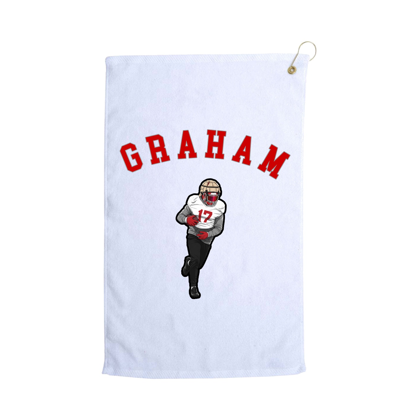 Golf Towel — Shirsey Arch in White