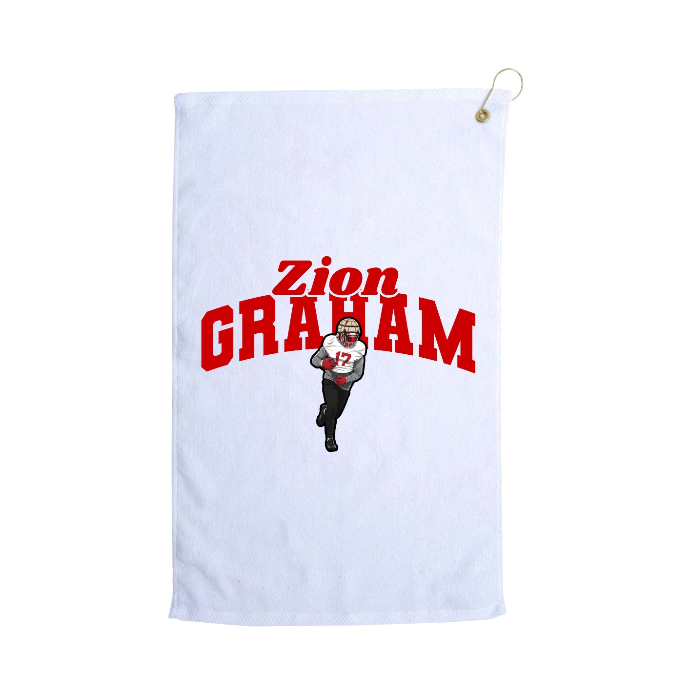 Golf Towel — Signature Arch in White